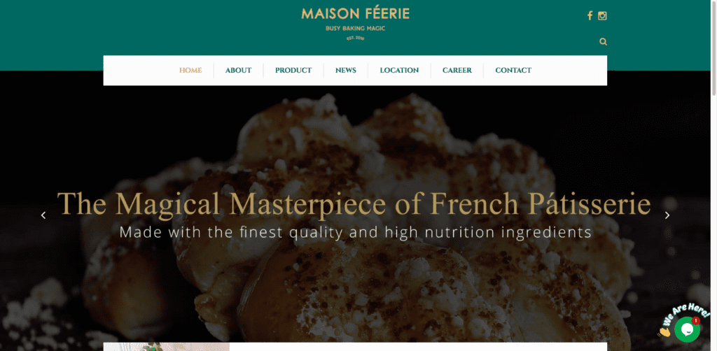 Desain Website E-Commerce Maison Féerie